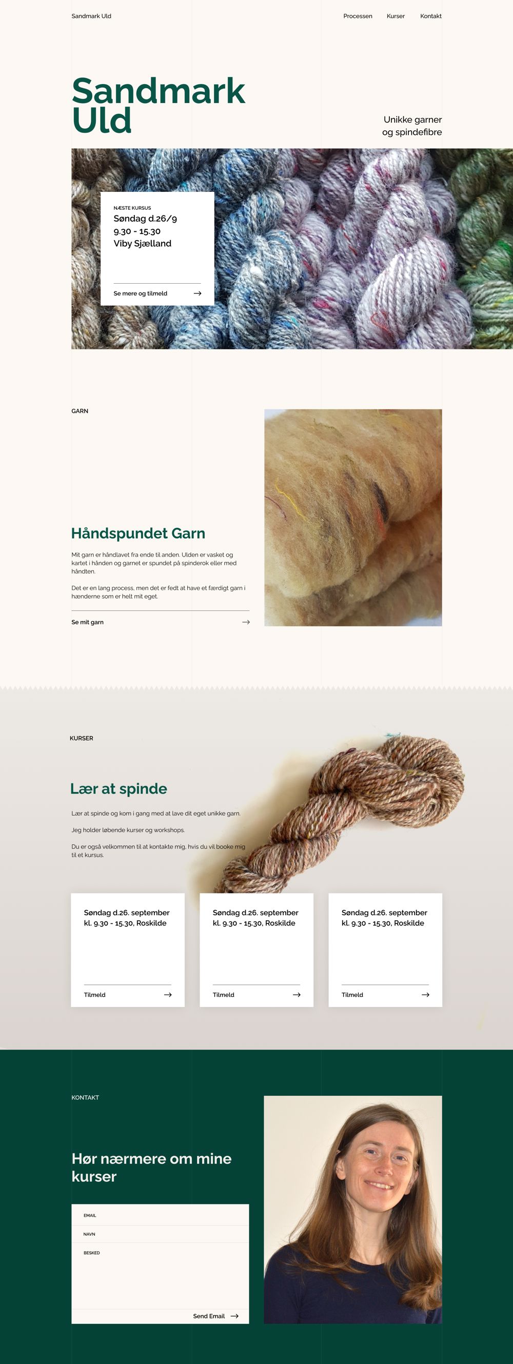 Screnshot af Sandmark Designoplæg