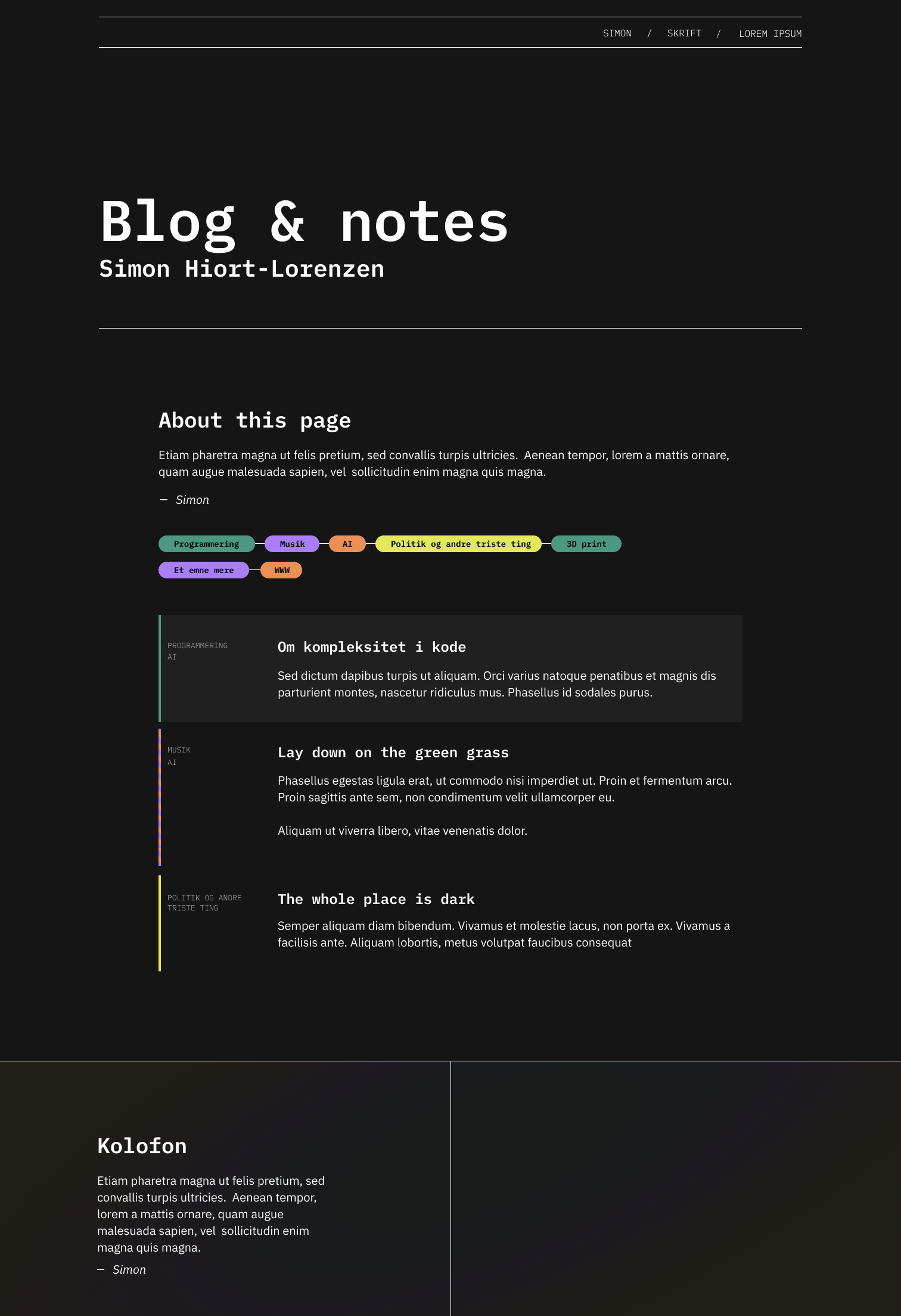 Screnshot af Hilo.dk Blog